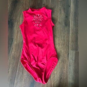 Red Dance Leotard